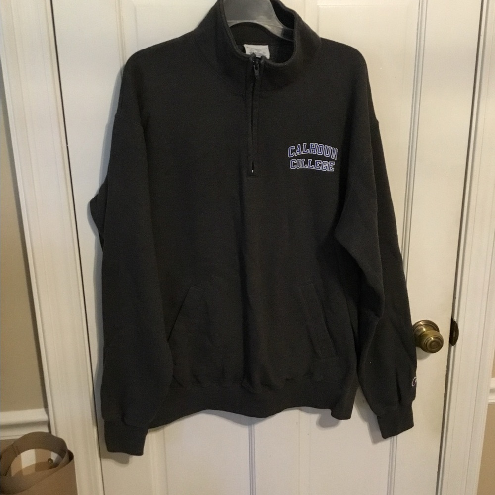 Champion Black Half-Zip Men's Sweater